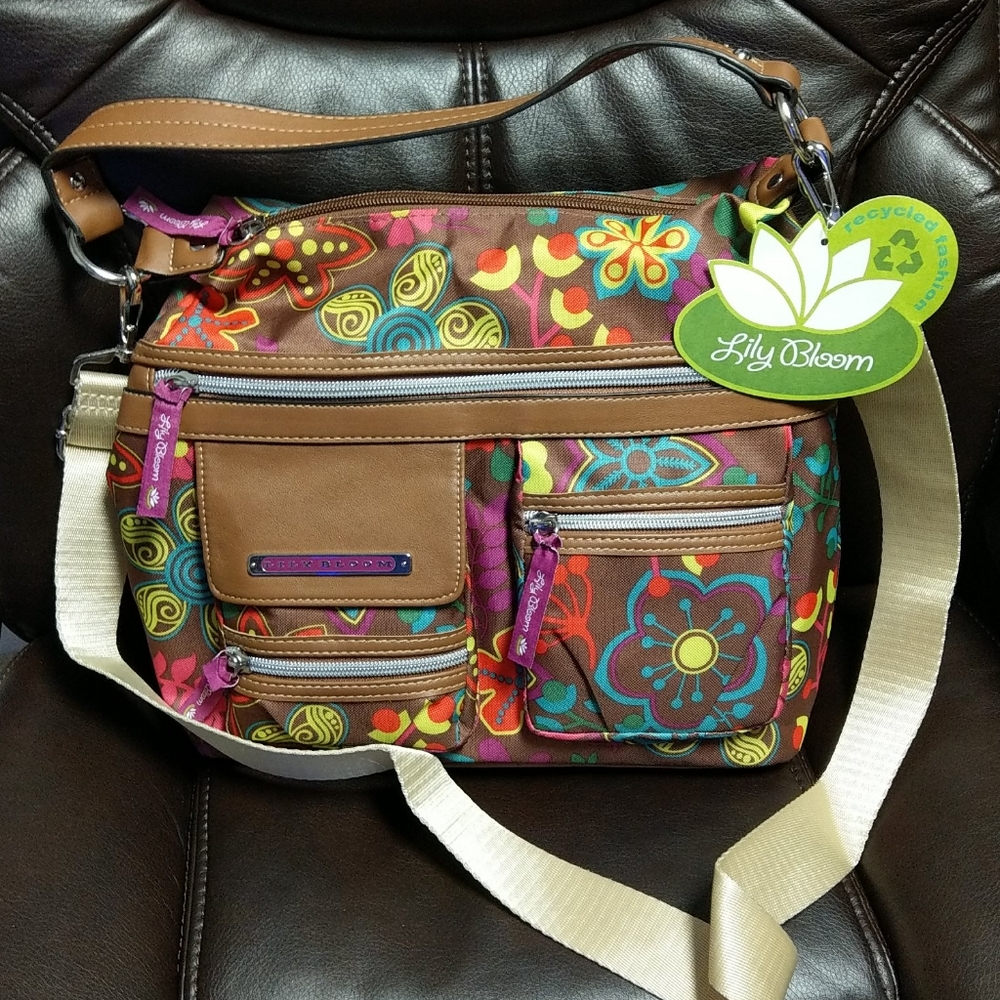 Lily Bloom Charmed Floral Jessy Hobo